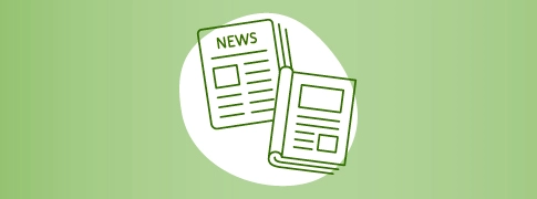 Illustration von Magazin und Zeitung im Thin Line-Iconstil